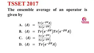 42. Средний канонический ансамбль в терминах матрицы плотности I TSSET 2017 ФИЗИКА I Доктор Нагар...