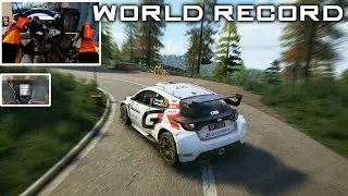 [World Record] GR Yaris Rally2 (Croatia Rally) | EA Sports WRC | CSL DD + TH8A