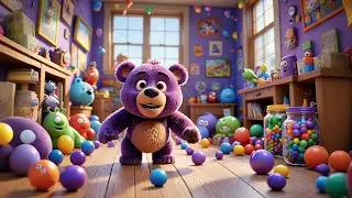My Teddy Got Stuck in Jelly 🧸🍓 | Funny Kids Story & Learning Video | Preschool Adventure