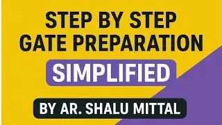 GATE 2026 Architecture and Planning l Step by Step | Sustainable development 
