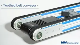 Toothed belt conveyor: Extra narrow and precise