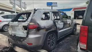 Cars set on fire, windows busted at Northwest Side auto repair shop