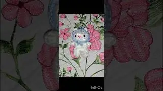 Crocheting Amigurmi bear bag charm ..#crochet #song #merizindagihaitu #trending