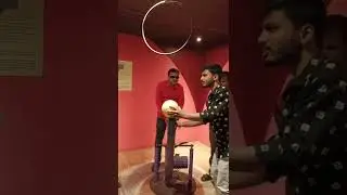 Visually Impaired playing a game at Visvesvaraya museum #accessibletourism #visuallyimpaired