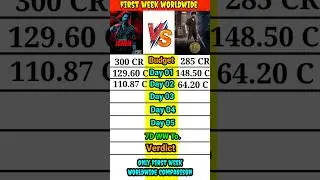 Jawan vs Leo only first week worldwide box office comparison।। #shorts।।