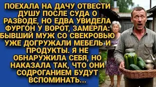 После суда поехала на дачу, а там увидела как бывший и свекровь выносят всё, но...