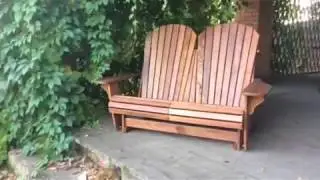 Садовая скамейка Adirondack Loveseat Glider