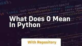 what does 0 mean in python