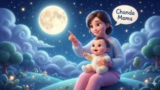Chanda Mama Dur Ke | Cute 3D Baby Rhyme | New Kids Nursery Rhyme | Baby Dance Song 2025