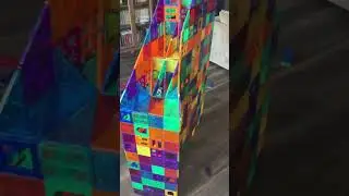 A Neat Little Interlocking Triangle Magnetic Tile Skyscraper