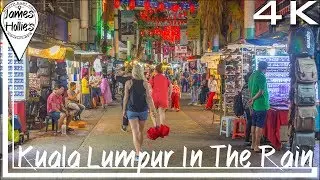 EXPLORING KUALA LUMPUR IN THE RAIN IN 4K - BARBSTER360 Travel Vlog