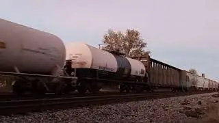 NS 131 WITH NS #1052 SD70ACE HORSE HEAD MIXED FREIGHT TRAIN