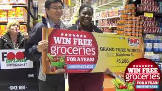 Grand Prize Winner -WIN FREE GROCERIES FOR A YEAR SWEEPSTAKES 2017