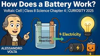 How Does a Battery Work ? | Voltaic/Galvanic Cell | Class 8 Science | Chapter 4: Electricity EFFECT