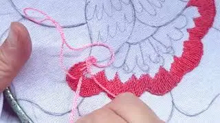 Prueba este bordado efecto matizado para tus flores 🌸 Un Mundo Maravillisa