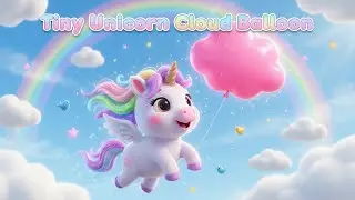 Tiny Unicorn Cloud Balloon &ndash; Nursery Rhyme, Toddler Learning, Imaginative Play,  Colorful Adventure