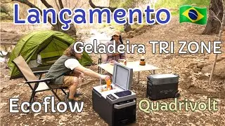 Lançamento 🇧🇷 Geladeira TRI ZONE Ecoflow Quadrivolt - Lancha - Barco - Caminhão - Motorhome - Iat