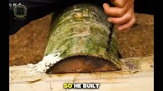 &ldquo;He Built a Floating House on a Fallen Tree | Jungle Survival Story&rdquo;