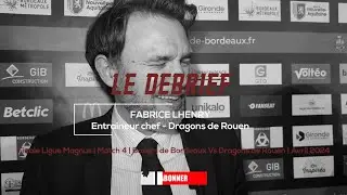Fabrice Lhenry, coach des Dragons de Rouen - Victoire en match 4 - Finale de ligue Magnus  2023/24.