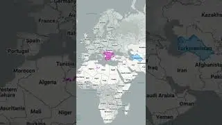 Turkmenistan &mdash; bigger than it seems #turkmenistan #history #map #World #Big #geography #travel
