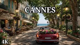 Inside the Billionaire Lifestyle of Cannes 💎 | Ultra-Rich, Royal Living –Walking Tour,4K, Real Sound