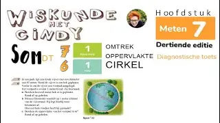 Klas 1 H7 HV1 diagnostische toets som 7 V1 diagnostische toets som 6 cirkel omtrek oppervlakte