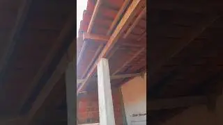 Terminamos de cobrir o alpendre ✅