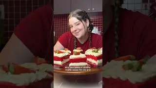 Bolo Red Velvet Recheado❤️#explorar #receitas #redvelvet #sobremesadenatal