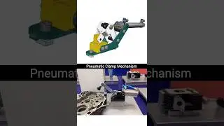 Pneumatic Clamp Mechanism #mechanism #engineering #3ddesign #device #cad #solidworks