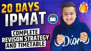 Daily Topicwise Schedule for IPMAT Indore 2023 - Topper's Timetable!