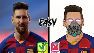 Make Scout Vector Cartoon.Lionel Messi.
