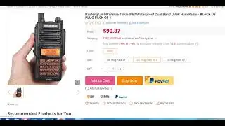Baofeng UV-9R Walkie Talkie IP67 Waterproof Dual Band UV9R Ham Radio