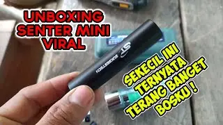 Unboxing 2 Senter Mini Viral Cuma 40 Ribuan...Terang Banget | Suksestech 12800W 517 & COB 023
