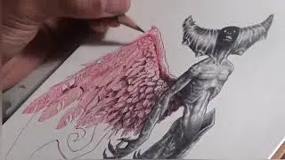 Drawing Abezethibou the demon (Time-lapse )