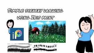 Easy scenery using Ibis paint || Digital art