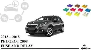 Fuse box diagram Peugeot 2008 (2013 - 2018) relay with assignment and location