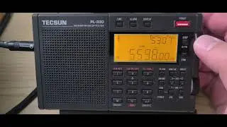 Tuning 5500 to 6300 kHz Shortwave 49 meter band Tecsun PL-330 on MLA 30 loop with comments