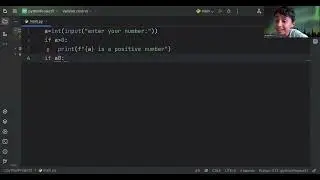 Python program to identify positive or negative number #pythontutorial #pythonlearning #python