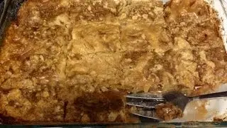 Caramel Apple Crumb Cake 3 WW Points per Slice - OMG GOOD!!! Easy!!!