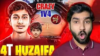 Реакция на безумную победу 4T Huzaifa 1 на 4 | Лучшие моменты PUBG Mobile | 4THRIVES