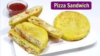 मिनटों में बनाये मजेदार पिज़्ज़ा सैंडविच | Pizza Sandwich Recipe | Bread Pizza | KabitasKitchen