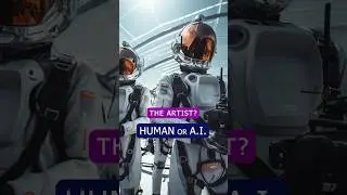 Futuristic Camera Crew. Is the artist Human or A.I.? ** Let me know 👉**