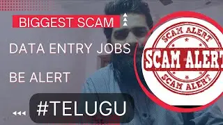 Data entry jobs ⚠️SCAM ALERT || BE ALERT || #dataentryjobs #telugu @yashufied5913 #csd #yashufied