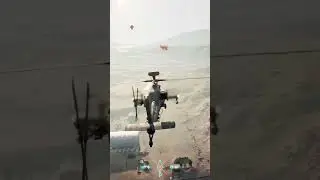 Apache Helicopter uses deadly Lock On missile!
