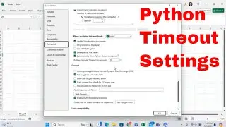 How to Adjust Python Formula Timeout Settings in Microsoft Excel! #python #msexcel #tutorial #cool
