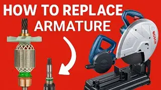 Bosch GCO 220 cut off machine || How to change armature & bearing ||