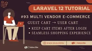 Урок Laravel 12 № 93 | Сохранение товаров в корзине после входа и регистрации | Объединение госте...