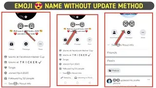 how to make facebook emoji name account without update 2020|| facebook pr emoji name id kesa banaya