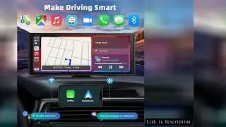Universal Portable Wireless Carplay Screen for Car with Android Auto Touchscreen Car Stereo System