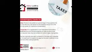 Navigating Provincial Property Transfer Tax.
